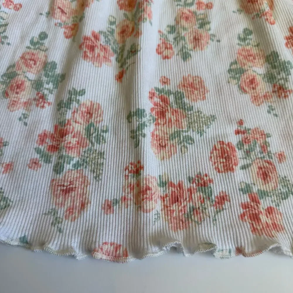 Laura Ashley Girls Ribbed Floral Cotton Dress 4T - Picture 4 of 11